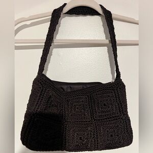 The Sak Brown Crochet Shoulder Bag
